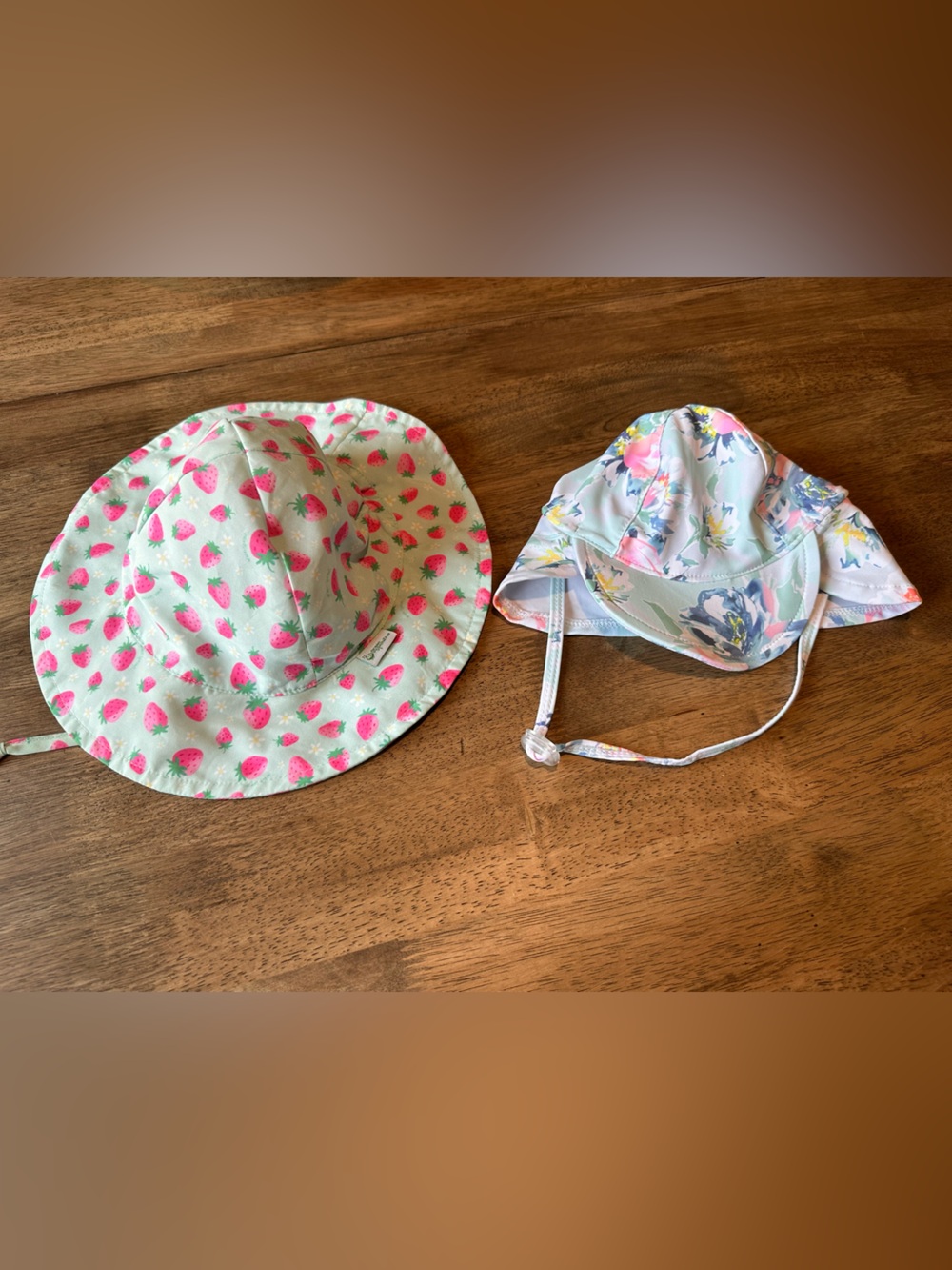 Infant Girl 🌻 Sun Hat Set  - Summer Prints ☀️
